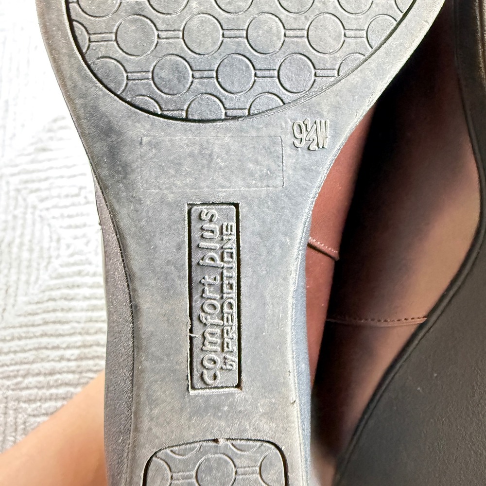 Comfort Plus Predictions Ankle Boots Womens 9.5W Brown Wedge Zip Comfort Bootie - Picture 7 of 16